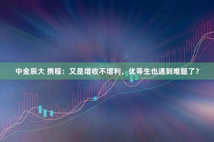 中金辰大 携程：又是增收不增利，优等生也遇到难题了？